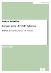 Cover von Konzept einer CBT-/WBT-Schulung