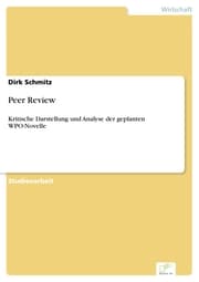 Cover von Peer Review