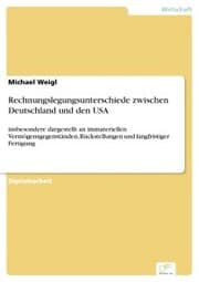 Cover von Rechnungslegungsunterschiede zwischen Deutschland und den USA