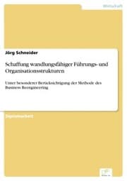 Cover von Schaffung wandlungsfähiger Führungs- und Organisationsstrukturen