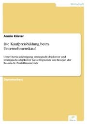 Cover von Die Kaufpreisbildung beim Unternehmenskauf