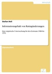 Cover von Informationsgehalt von Ratingänderungen