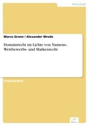 Cover von Domainrecht im Lichte von Namens-, Wettbewerbs- und Markenrecht