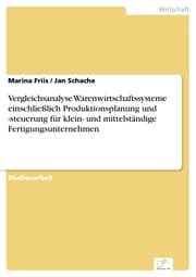 Cover von Vergleichsanalyse Warenwirtschaftssysteme einschließlich Produktionsplanung und -steuerung für klein- und mittelständige Fertigungsunternehmen