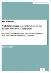 Cover von Viabilität neuerer Systemtheorien für das Human Resource Management