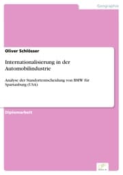 Cover von Internationalisierung in der Automobilindustrie