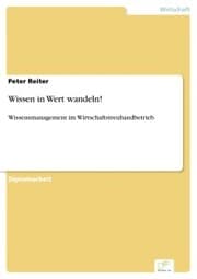 Cover von Wissen in Wert wandeln!