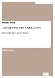 Cover von Aufstieg und Fall des Kirch-Konzerns