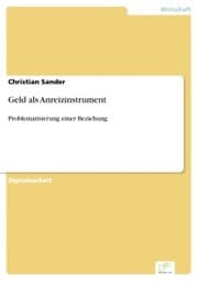 Cover von Geld als Anreizinstrument