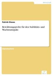 Cover von Bewährungsprobe für den Stabilitäts- und Wachstumspakt