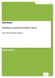 Cover von Doping im professionellen Sport