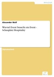 Cover von Wieviel Event braucht ein Event - Schauplatz Hospitality
