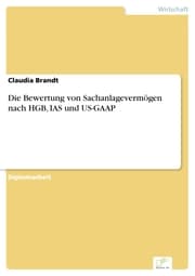 Cover von Die Bewertung von Sachanlagevermögen nach HGB, IAS und US-GAAP
