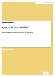 Cover von Quo vadis, Gewerkschaft?