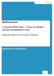 Cover von Corporate Web-Video - Chancen, Risiken und gesellschaftlicher Sinn