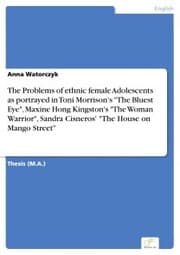 Cover von The Problems of ethnic female Adolescents as portrayed in Toni Morrison's 'The Bluest Eye', Maxine Hong Kingston's 'The Woman Warrior', Sandra Cisneros' 'The House on Mango Street'