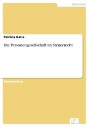 Cover von Die Personengesellschaft im Steuerrecht