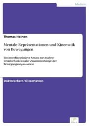 Cover von Mentale Repräsentationen und Kinematik von Bewegungen