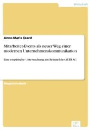 Cover von Mitarbeiter-Events als neuer Weg einer modernen Unternehmenskommunikation