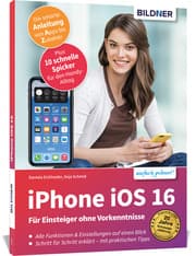 Cover von Apple iPhone mit iOS 16 - Für Einsteiger ohne Vorkenntnisse