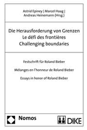 Cover von Die Herausforderung von Grenzen - Le défi des frontières - Challenging boundaries