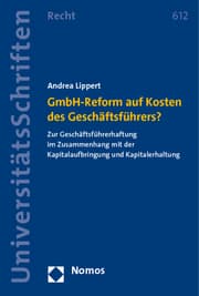 Cover von GmbH-Reform auf Kosten des Geschäftsführers?