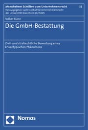 Cover von Die GmbH-Bestattung