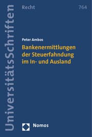 Cover von Bankenermittlungen der Steuerfahndung im In- und Ausland
