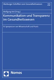 Cover von Kommunikation und Transparenz im Gesundheitswesen