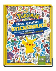 Cover von Pokémon: Das große Stickerbuch mit allen Regionen von Kanto bis Galar