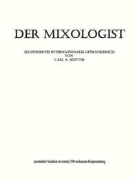 Cover von Der Mixologist