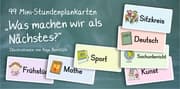 Cover von 99 Mini-Stundenplankarten - 'Was machen wir als Nächstes?'