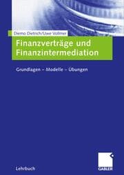 Cover von Finanzverträge und Finanzintermediation
