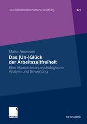 Cover von Das (Un-)Glück der Arbeitszeitfreiheit