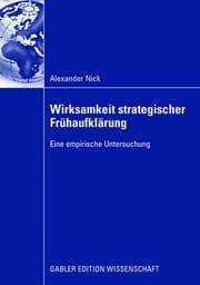 Cover von Wirksamkeit strategischer Frühaufklärung