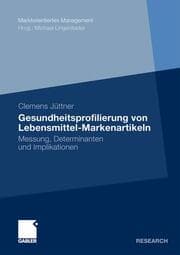 Cover von Gesundheitsprofilierung von Lebensmittel-Markenartikeln
