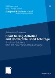 Cover von Short Selling Activities and Convertible Bond Arbitrage