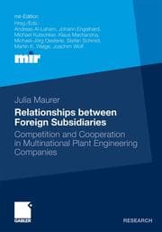 Cover von Relationships between foreign Subsidiaries