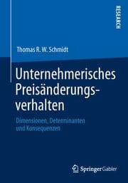 Cover von Unternehmerisches Preisänderungsverhalten