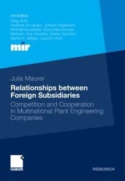 Cover von Relationships between Foreign Subsidiaries