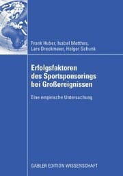 Cover von Erfolgsfaktoren des Sportsponsorings bei Großereignissen