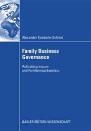 Cover von Family Business Governance