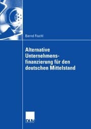 Cover von Alternative Unternehmensfinanzierung für den deutschen Mittelstand