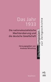 Cover von Das Jahr 1933