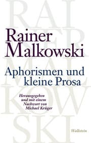 Cover von Aphorismen und kleine Prosa