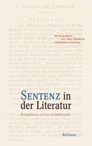Cover von Sentenz in der Literatur