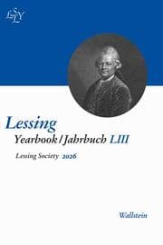 Cover von Lessing Yearbook/Jahrbuch LIII, 2026
