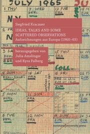 Cover von Ideas, talks and some scattered observations