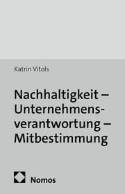 Cover von Nachhaltigkeit - Unternehmensverantwortung - Mitbestimmung