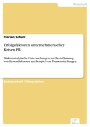 Cover von Erfolgsfaktoren unternehmerischer Krisen-PR